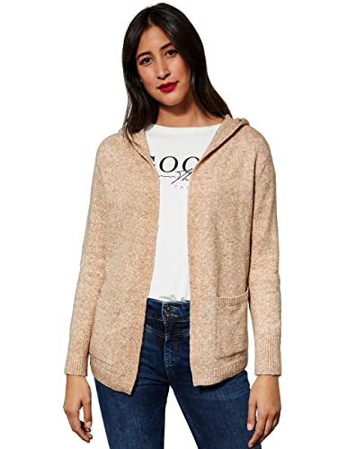 Street One Damska bluza z kapturem A253505, Buff Sand Melange, 46, Buff Sand Melange, 46