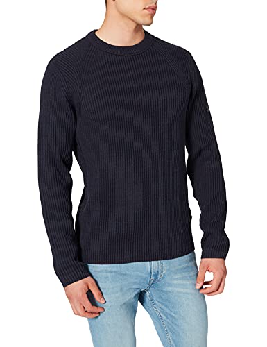 camel active Sweter męski, niebieski (Night Blue), 3XL