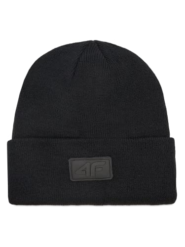 4F Unisex H4Z22-cau001 płaszcz, głęboka czerń, rozmiar uniwersalny, głęboka czerń, jeden rozmiar