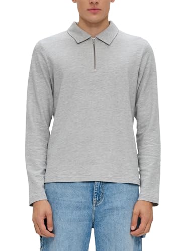 Q/S by s.Oliver Męska koszulka z długim rękawem z kołnierzem polo, 9400, M