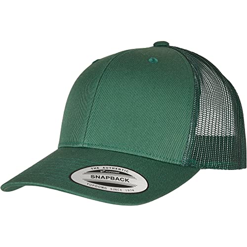 Flexfit Uniseks Retro Trucker Czapka z Daszkiem, Zielony