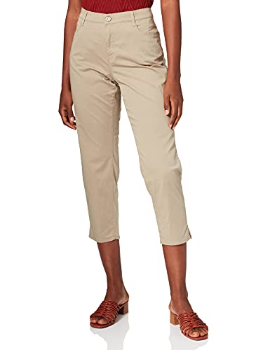 BRAX Damskie spodnie w stylu Caro S skrócone z pięcioma kieszeniami, ultralekkie, khaki, 31W / 30L