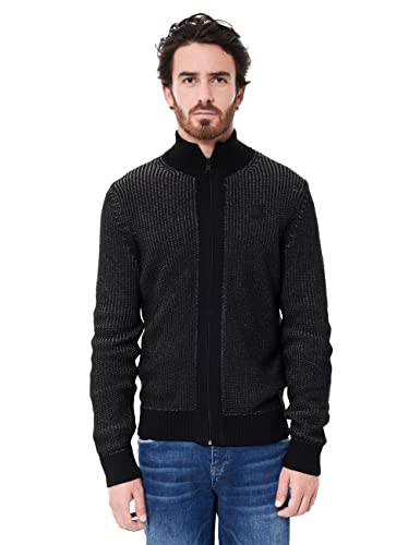 Street One MEN Męska kurtka z dzianiny, czarny, XL
