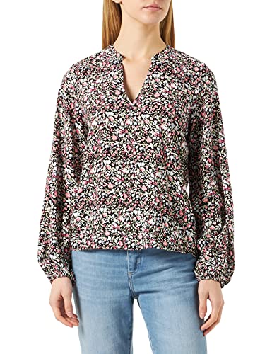 Vila Damska bluzka Vitullina nigdy z dekoltem w serek L/S Top/Su/Lc, Kentucky Blue/Aop: nie, 36