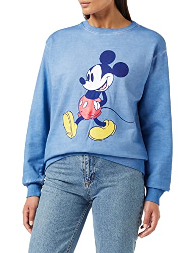 Disney Damska bluza Mickey Strides, NIEBIESKI, 40