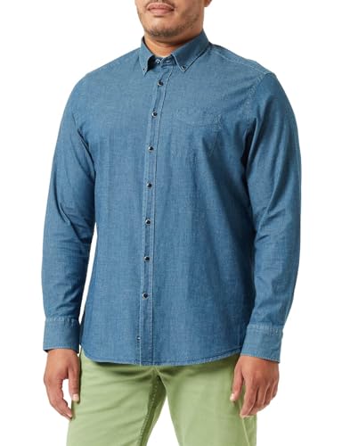 bugatti Męska koszula rekreacyjna rękaw 1:1, Marine-370, L