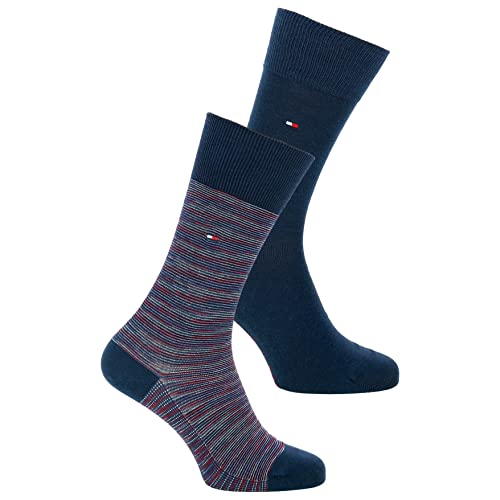 Tommy Hilfiger Spacedye Rib Sock Classic skarpety męskie, Tommy Original, 39-42 EU