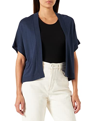 ESPRIT Collection Otwarty kardigan z krótkimi rękawami, 405 / ciemnoniebieski., M