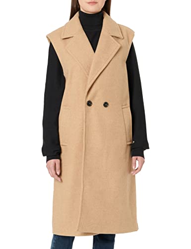 VERO MODA Vmspencer Long Waistcoat Boos kamizelka damska, Tigers Eye/Szczegóły: melanż, M