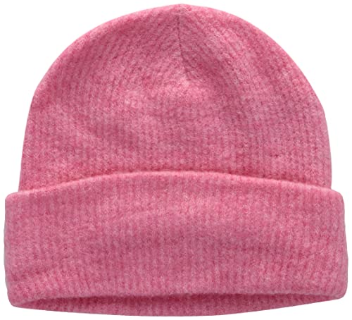 bestseller a/s Damska czapka beanie VMLEFILE Short Beanie NOOS, Hot Pink/Detail:W. Melange, One Size