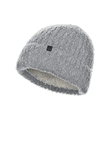 BICKLEY + MITCHELL Women's Knitted Lux Comfy Womens Turncuff with Teddy Lining 2161-01-12-22 czapka beanie, szara, jeden rozmiar