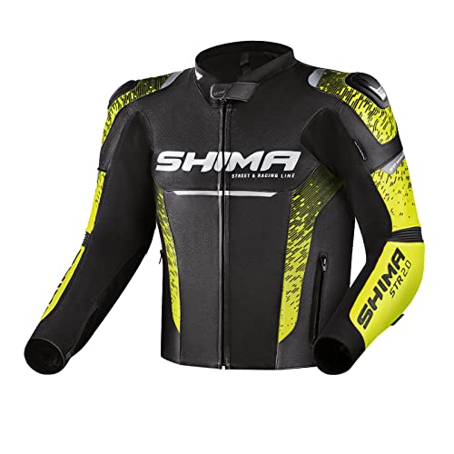 SHIMA Męska kurtka STR 2.0, czarny/Fluo, 54, Czarny/fluo
