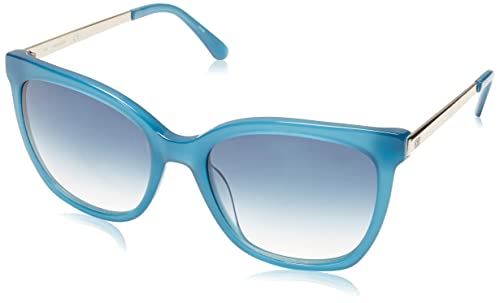 Calvin Klein Damskie okulary przeciwsłoneczne, Milky Teal Blue, jeden rozmiar