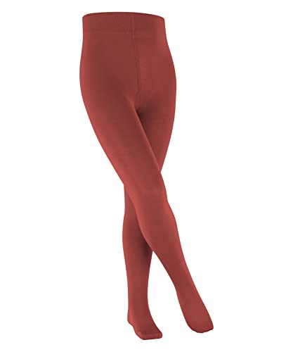 FALKE Uniseks dziecięce rajstopy Cotton Touch K Ti, Pomarańczowy (Terra 8820), 134-146