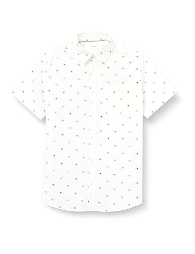 s.Oliver koszula męska z krótkim rękawem, Weiß, XXL
