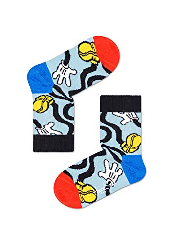 Happy Socks Kids Disney Mickey Stretch Sock, kolorowe i zabawne, Skarpety dla dzieci, Niebieski (2-3Y)