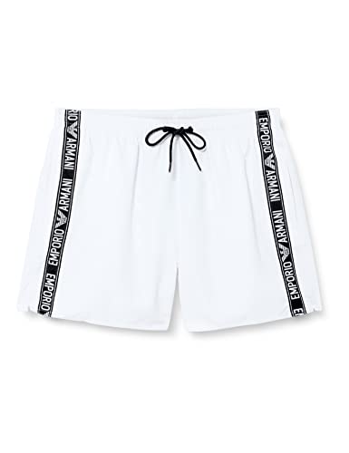 Emporio Armani Swimwear Emporio Armani bokserki męskie, denim, krótkie, białe, rozmiar 52, biały, 52