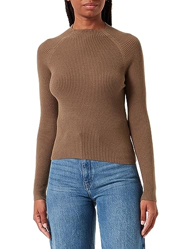 Bestseller A/S Damski sweter VMEVIE LS Highneck Boo, Capers, XL, Capers, XL