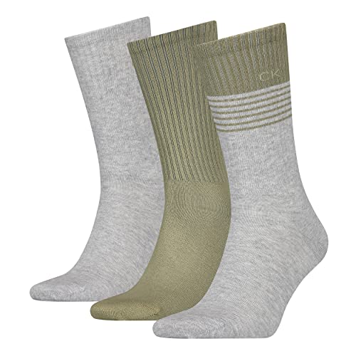 Calvin Klein Klasyczne skarpety męskie (3 sztuki), ZIELONY, Rozmiar uniwersalny
