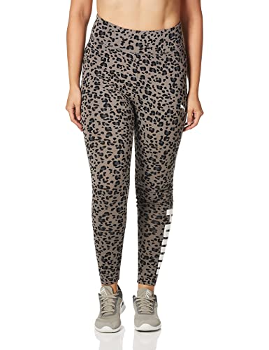 PUMA Legginsy damskie Essentials+ Logo Legginsy, Szary węgiel drzewny, L