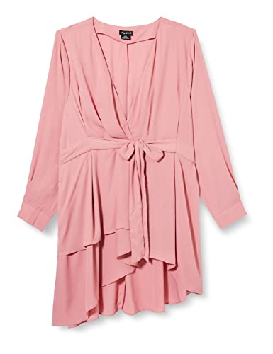 CITY CHIC Damska koszula plus size Shibara, Zamglony Róż, 50-Du?e rozmiary