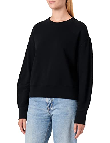 United Colors of Benetton Damska koszulka G/C M/L 3j68d101w bluza z kapturem, czarna 100, L
