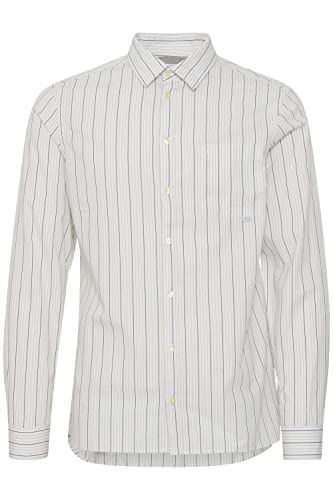 CASUAL FRIDAY Męska koszula CFAnton LS BU w paski, 114201_ecru, XXL, 114201 ecru, XXL