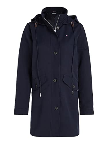 Tommy Hilfiger Parka damska z mieszanki bawełny, Pustynne niebo, L