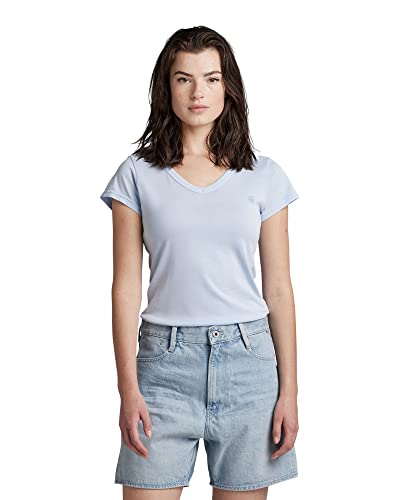 G-STAR RAW Damska koszulka z krótkim rękawem Slim V T Wmn Ss, Niebieski (Dk Laundry Blue Gd B059-b599), XXL
