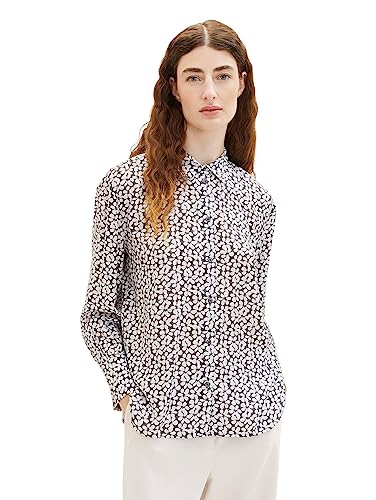 TOM TAILOR Damska bluzka ze wzorem, 33766-grey floral design, 34, 33766-Grey Floral Design, 34