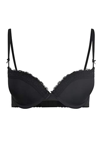 s.Oliver Damski biustonosz push-up, Black (862), 80A