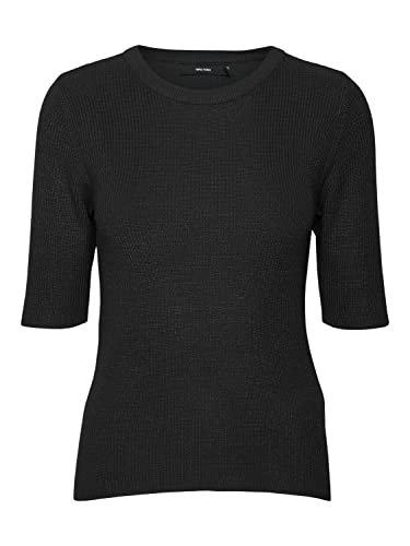 VERO MODA Sweter damski, czarny, L