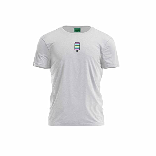 Bona Basics, Druk cyfrowy, męska koszulka podstawowa,%70 bawełna%30 poliester, szary, na co dzień, męskie topy, rozmiar: XL, szary, XL