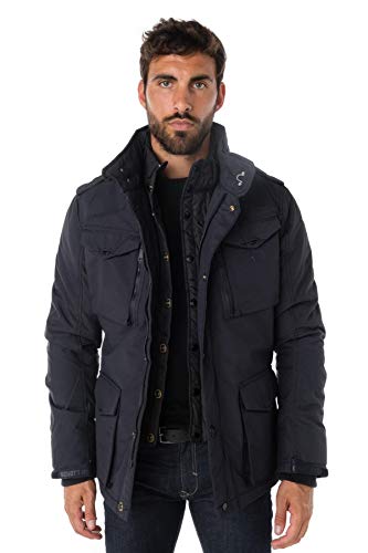 Schott NYC Field Kurtka męska, Niebieski (Granatowy), XXL