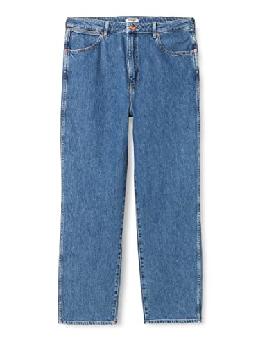 Wrangler Mom spodnie damskie, krój prosty, zima HUE, W36/L34