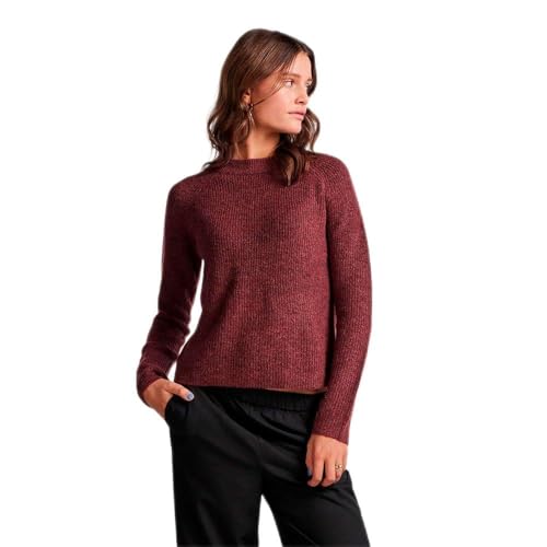 Bestseller A/S Damski sweter Pcellen Ls O-Neck Knit Noos Bc, Port Tawny, XL