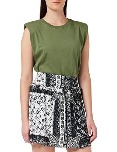 Naf Naf Damska spódnica jupe, Bandana czarna/biała, 40
