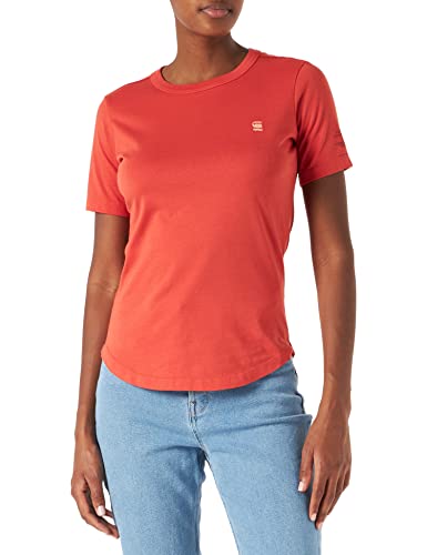 G-STAR RAW Damska koszulka Mysid R T Optic Slim Wmn Ss C, czerwony (Papryka C506-d116), XXS