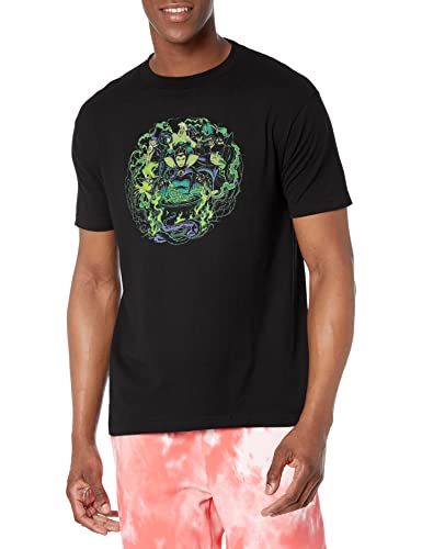 Disney Męski T-shirt Villains kwintesencja zła, czarny, S