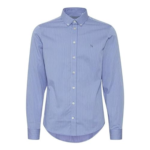 CASUAL FRIDAY Męska koszula CFAnton LS BD w paski, 174030_Silver Lake Blue, XL, 174030_silver Lake Blue, XL