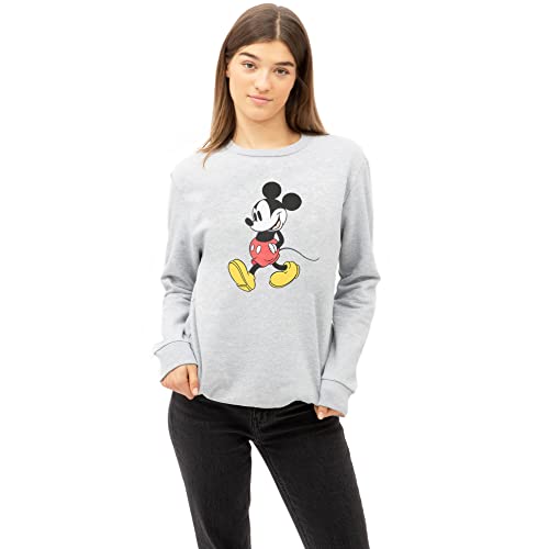 Disney Damska bluza Mickey Strides, wrzos szary, 34