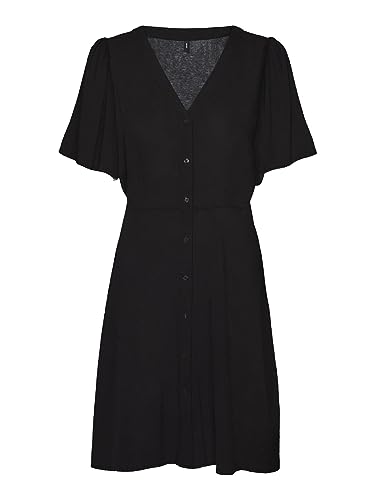 Bestseller A/S Damska sukienka Vmalba Ss Short Dress WVN Noos, czarny, XS