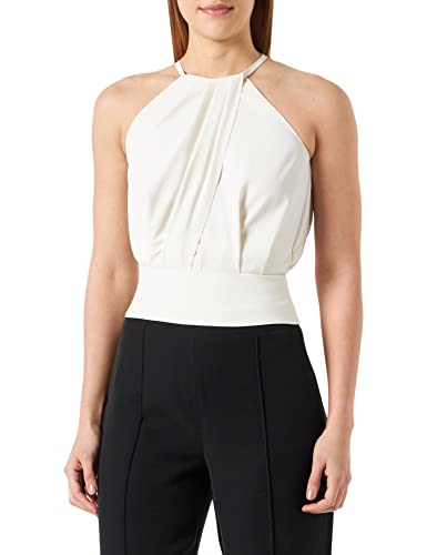 Pinko Damski podkoszulek Triumphal Top Crack Fluid, Z07_biały jedwab, 18 (XXL), Z07_biały jedwab