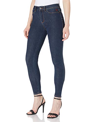 Desigual Damskie spodnie Denim_2SKIN II, niebieskie, 24