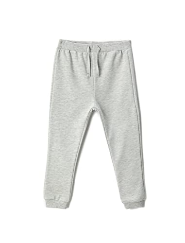 Koton Spodnie dresowe dla chłopców Basic Jogger Drawstring Elastic Waistband, Szary melanż (Grm), 12-18 miesi?cy