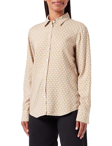 Gerry Weber Bluzka damska, ecru/biały/żółty nadruk, 40