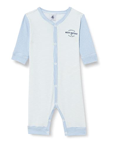 Petit Bateau Pończochy dziecięce dla chłopców, Niebieski (Guma/Blanco Marshmallow), 6 miesięcy