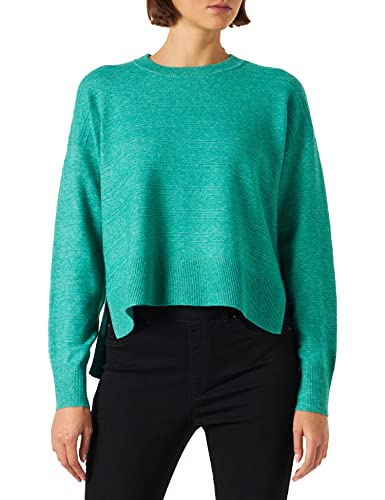 VERO MODA Damski sweter z dzianiny VMDOLLY LS O-Neck Blouse GA Boo, Pepper Green/Szczegóły: w melanż, M