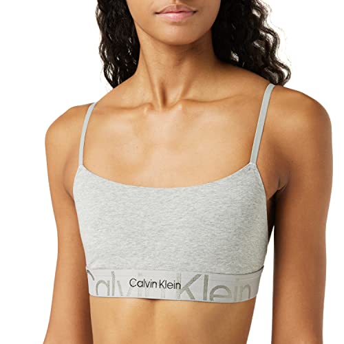 Calvin Klein Damski biustonosz bez podszewki, wrzos szary, XS