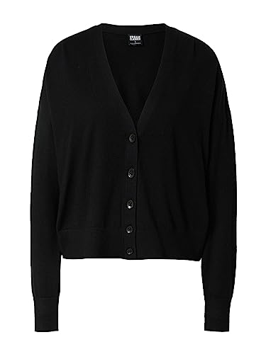 Urban Classics Damski sweter Ecovero oversize kardigan, Czarny, XS